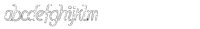 Friendly Note Cut Outline FONT