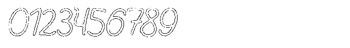 Friendly Note Eroded Outline Font OTHER CHARS