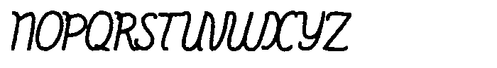 Friendly Note Eroded Font UPPERCASE