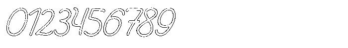 Friendly Note Grit Outline Italic Font OTHER CHARS