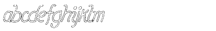 Friendly Note Grit Outline Italic FONT