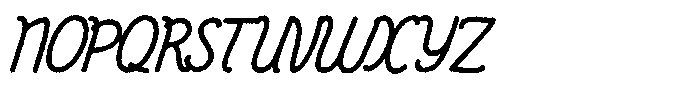 Friendly Note Ink Italic Font UPPERCASE