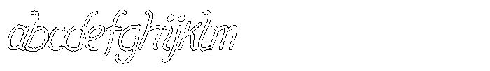 Friendly Note Ink Outline Italic FONT