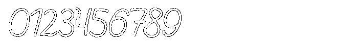 Friendly Note Ink Outline Font OTHER CHARS