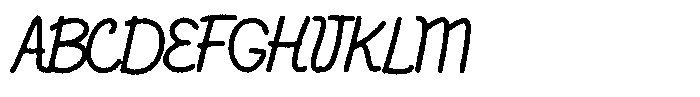 Friendly Note Ink Font UPPERCASE