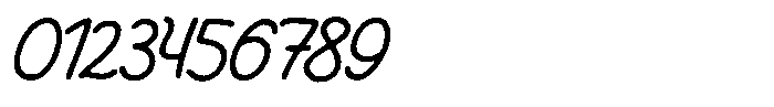Friendly Note Rough Italic Font OTHER CHARS