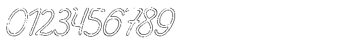 Friendly Note Rough Outline Italic Font OTHER CHARS