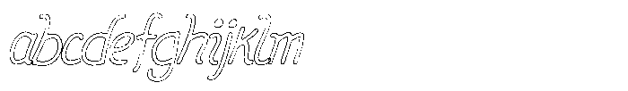 Friendly Note Rough Outline Italic FONT