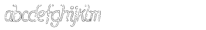Friendly Note Rough Outline FONT