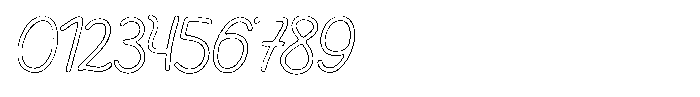 Friendly Note Rust Outline Font OTHER CHARS