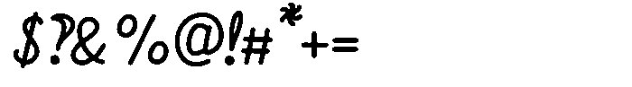 Friendly Note Rust Font OTHER CHARS