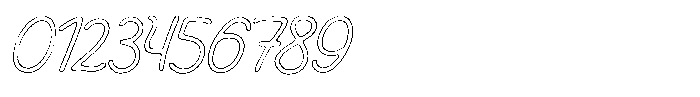 Friendly Note Scratch Outline Italic Font OTHER CHARS