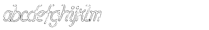 Friendly Note Scratch Outline Italic FONT