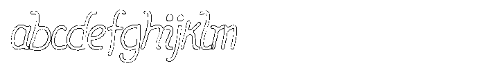 Friendly Note Scratch Outline FONT
