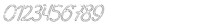 Friendly Note Worn Outline Italic Font OTHER CHARS