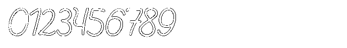 Friendly Note Worn Outline Font OTHER CHARS