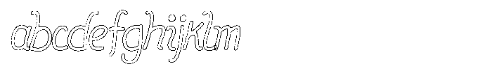 Friendly Note Worn Outline FONT