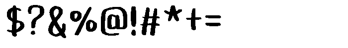 Friendly Pai Font OTHER CHARS