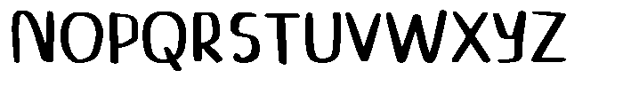 Friendly Pai Font UPPERCASE