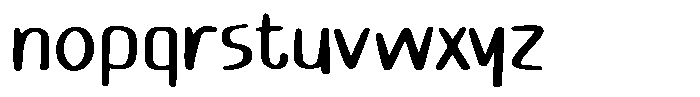 Friendly Pai Font LOWERCASE