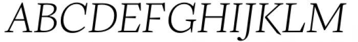 Frigga Light Italic Font UPPERCASE