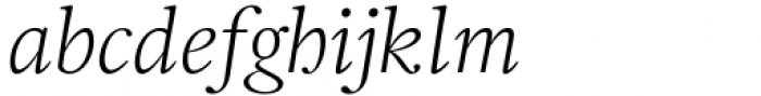 Frigga Light Italic Font LOWERCASE