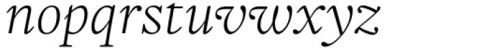 Frigga Light Italic Font LOWERCASE