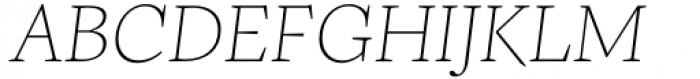 Frigga Thin Italic Font UPPERCASE