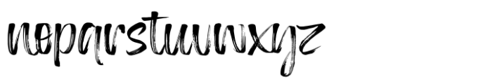 Frinkle Brush Font LOWERCASE