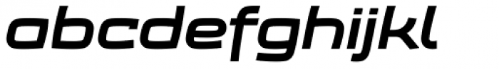 Frio Extended Black Italic Font LOWERCASE