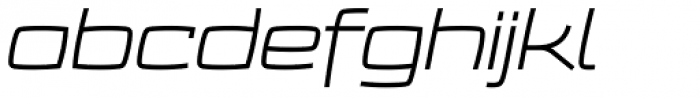 Frio Extended Light Italic Font LOWERCASE
