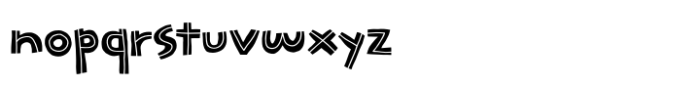 Frisky Tune Line Font LOWERCASE