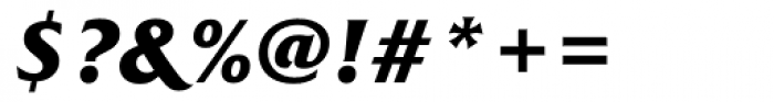 Friz Quadrata Bold Italic Font OTHER CHARS