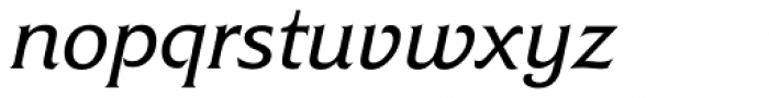 Friz Quadrata Italic OS Font LOWERCASE