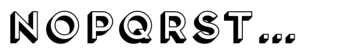 Frontage Pro 3 D Font LOWERCASE