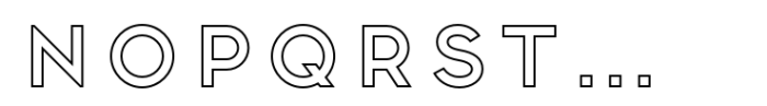 Frontage Pro Outline Font UPPERCASE