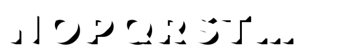 Frontage Pro Shadow Font UPPERCASE