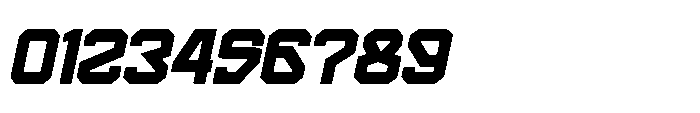 Frontally Italic Font OTHER CHARS