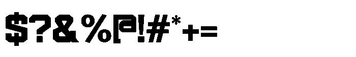 Frontally Regular Font OTHER CHARS