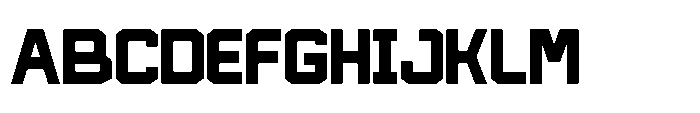 Frontally Regular Font UPPERCASE