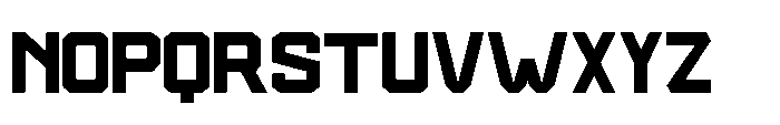 Frontally Regular Font UPPERCASE