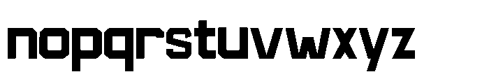 Frontally Regular Font LOWERCASE