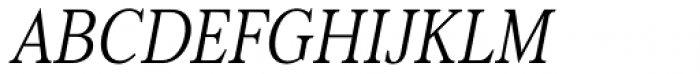 Frontis Condensed Light Italic Font UPPERCASE
