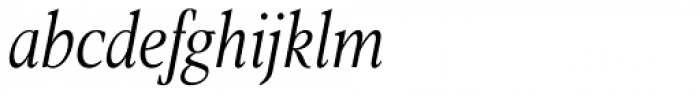 Frontis Condensed Light Italic Font LOWERCASE