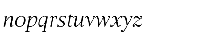 Frontis Light Italic Font LOWERCASE