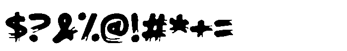 Froozen Font OTHER CHARS