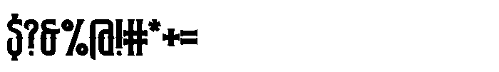 Frost Giant Shadow Font OTHER CHARS