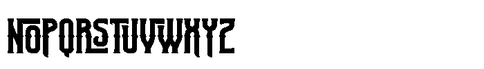 Frost Giant Shadow Font LOWERCASE