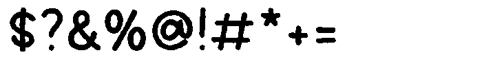 Frost Line Regular Rough Font OTHER CHARS