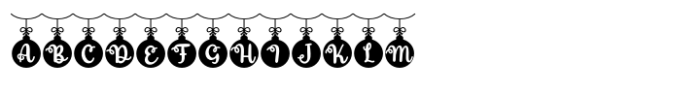 Frost and Holly Christmas Hang Font UPPERCASE